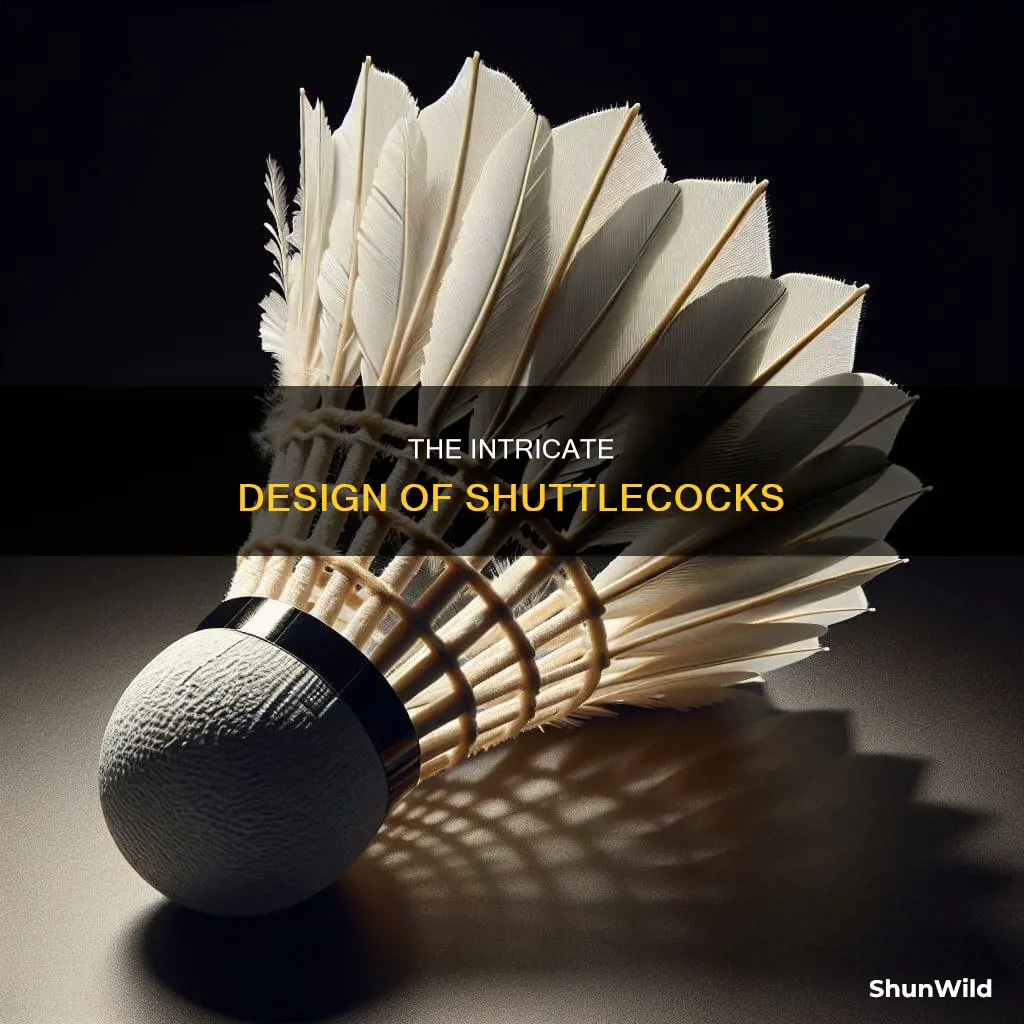 what is a badminton shuttlecock made of