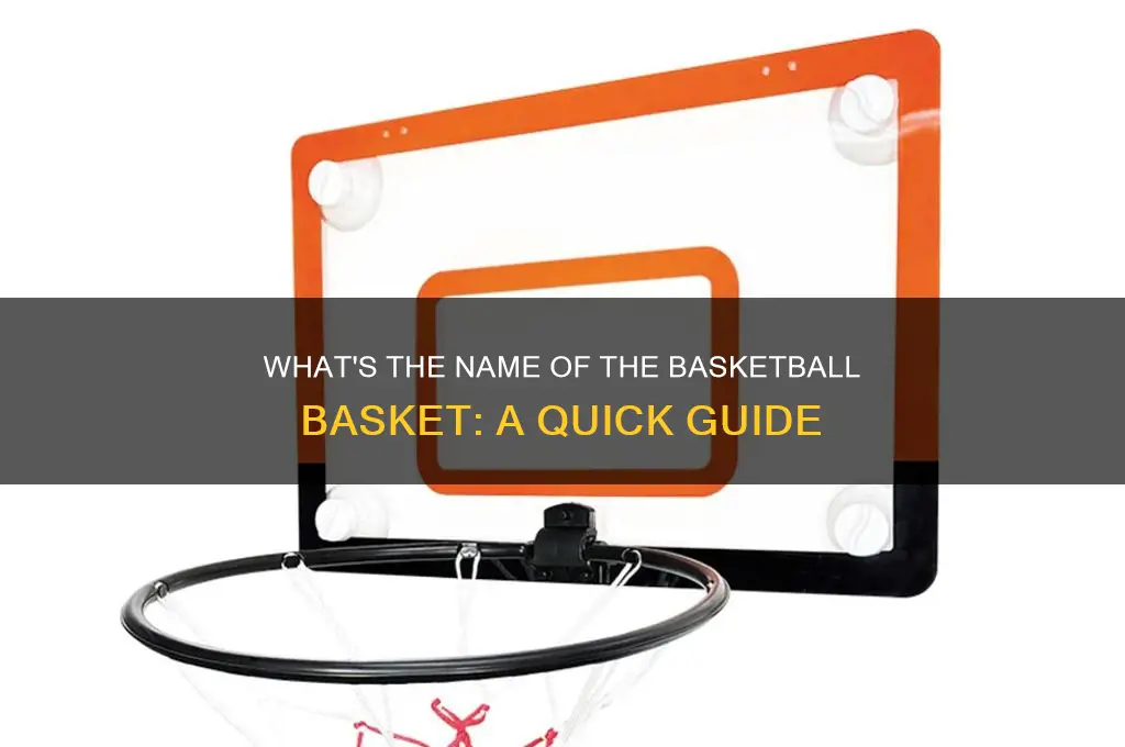 what is a basket called in basketball