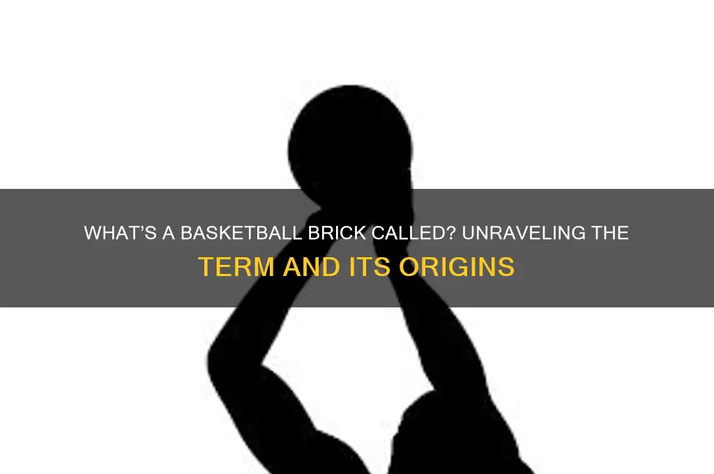 what is a basketball brick called
