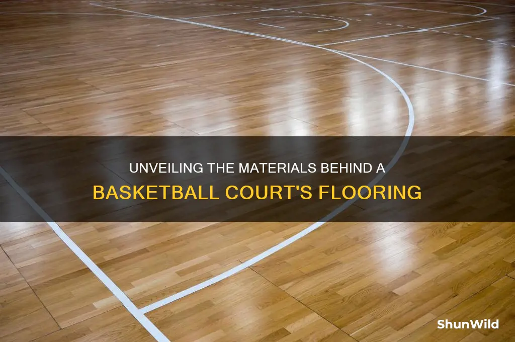 what is a basketball floor made of