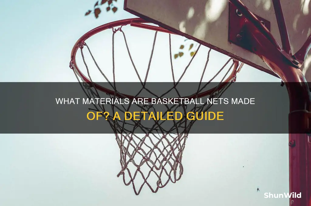 what is a basketball net made of