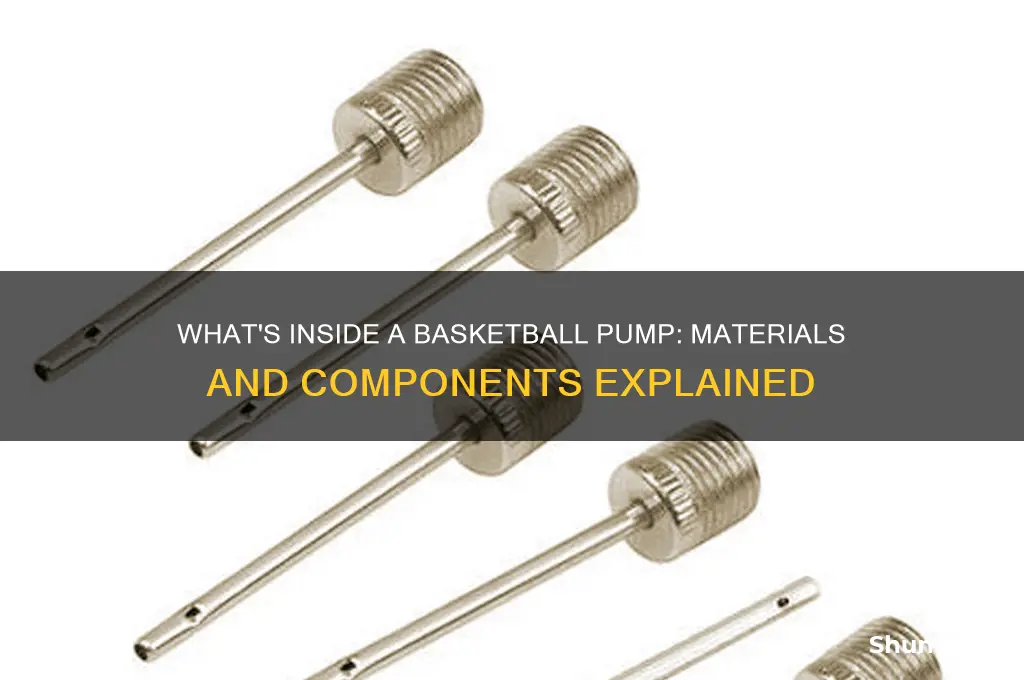 what is a basketball pump made of