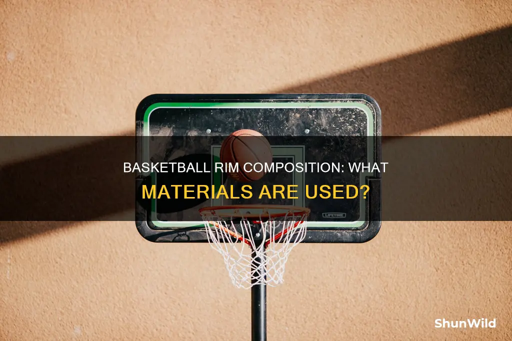 what is a basketball rim made of