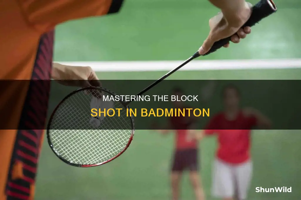 what is a block shot in badminton