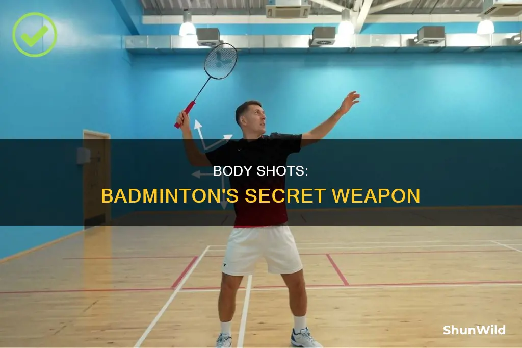 what is a body shot in badminton