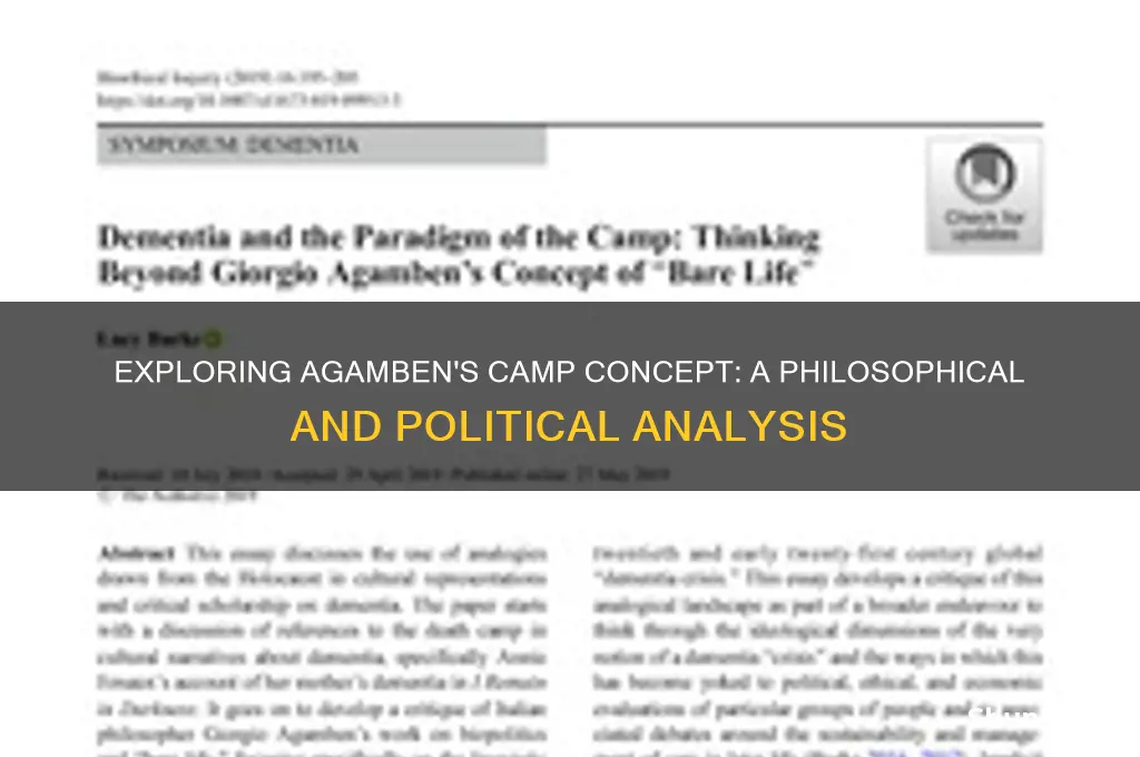 what is a camp agamben