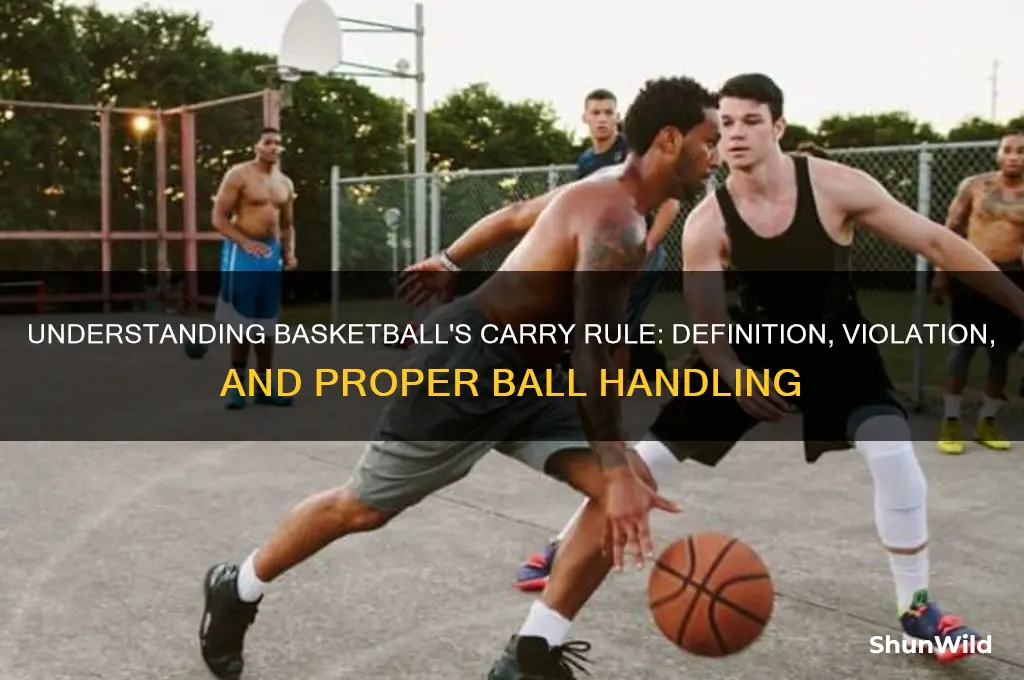 what is a carry in basketball rules