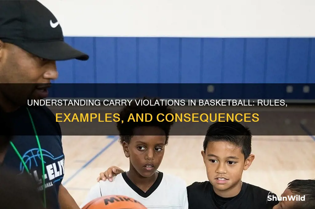 what is a carry violation in basketball