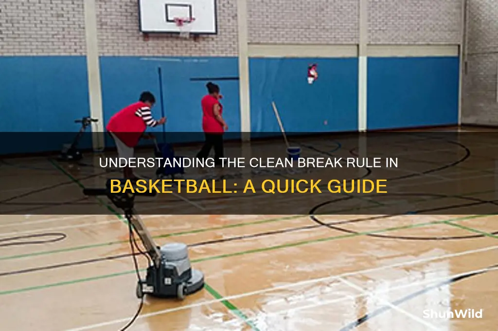 what is a clean break in basketball