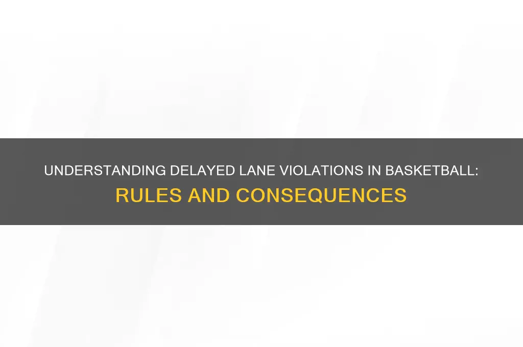 what is a delayed lane violation in basketball