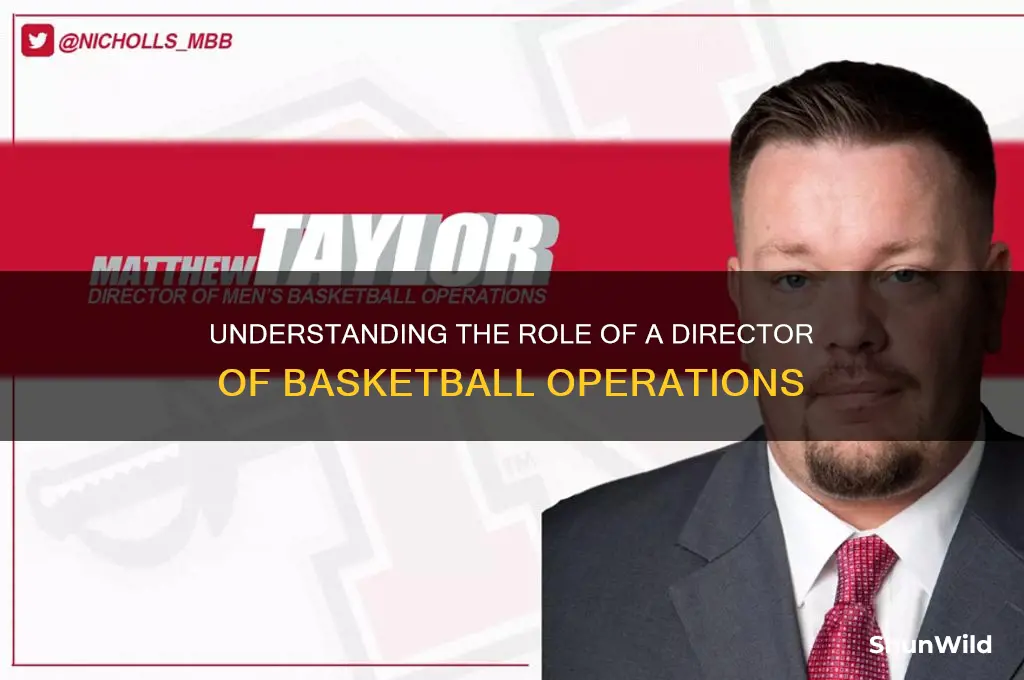 what is a director of basketball operations