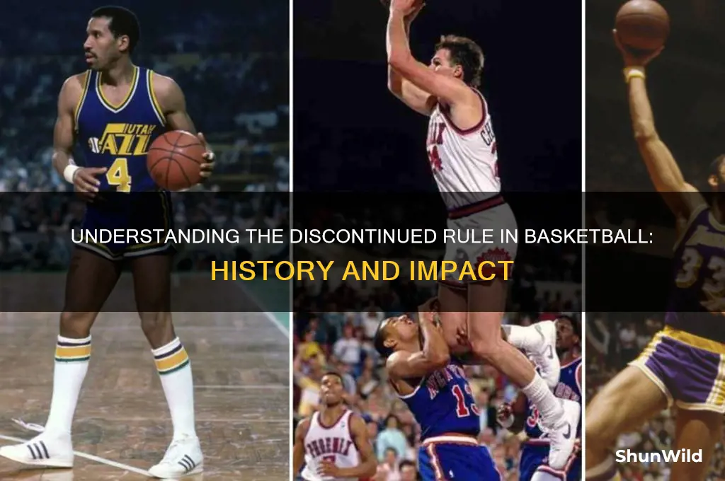 what is a discontinued in basketball