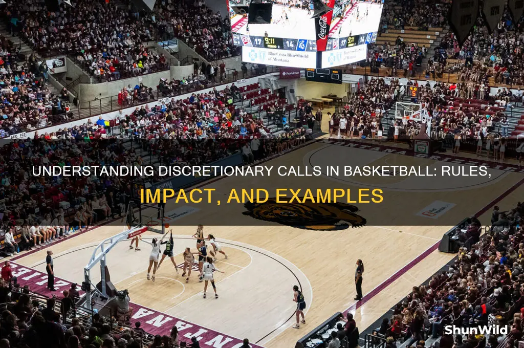 what is a discretionary call in basketball