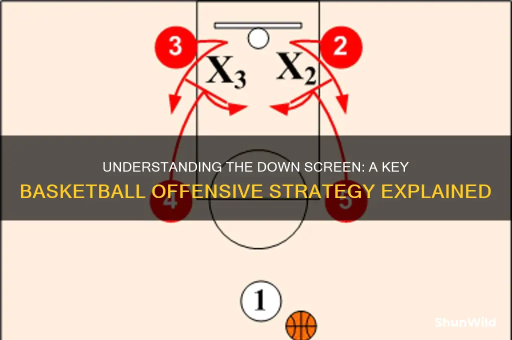 what is a down screen in basketball