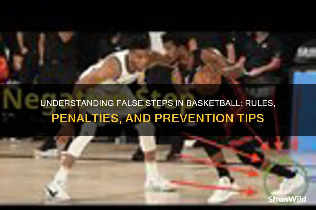 what is a false step in basketball