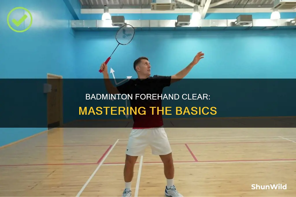 what is a forehand clear in badminton