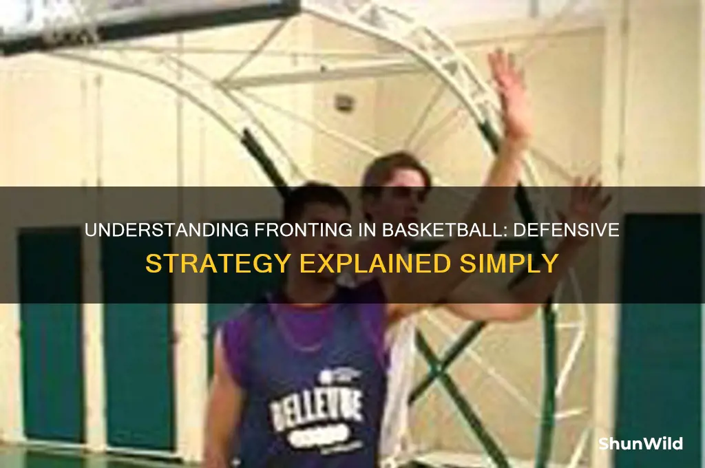 what is a fronting in basketball