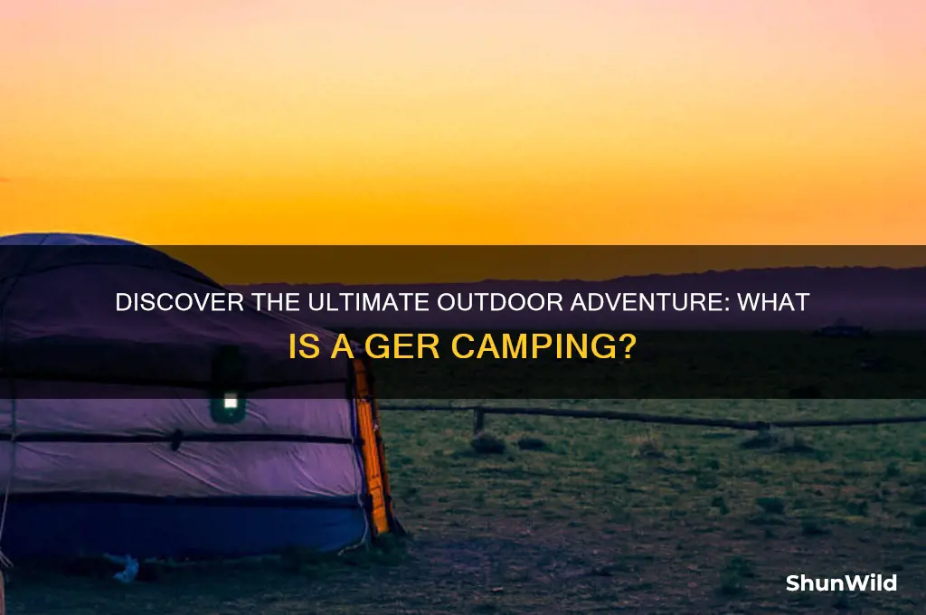 what is a ger camping