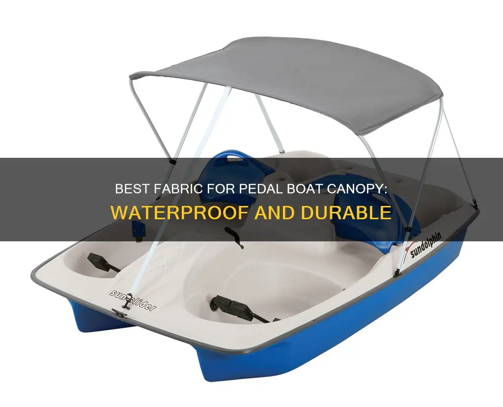 what is a good material for a pedal boat canopy