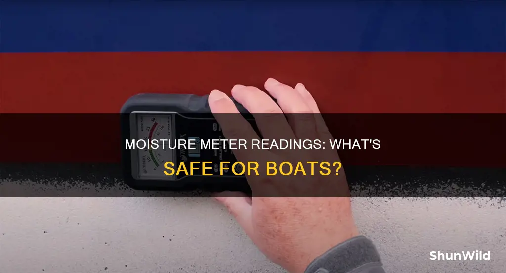 what is a good moisture meter reading in a boat