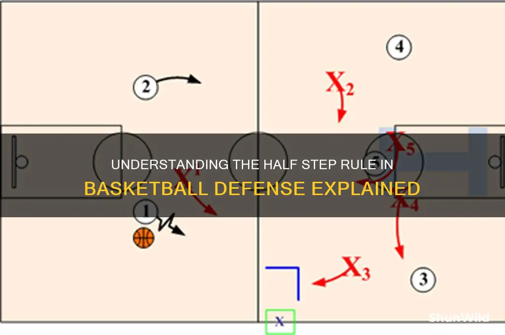 what is a half step in basketball