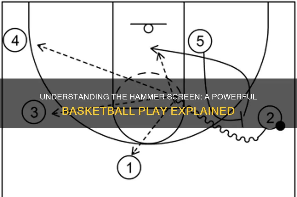 what is a hammer screen in basketball