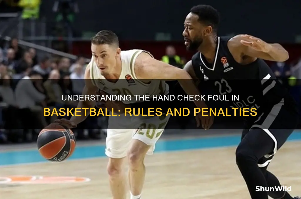 what is a hand check foul in basketball