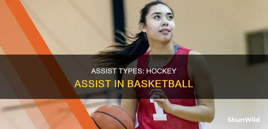 what is a hockey assist in basketball