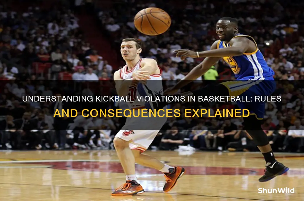 what is a kickball violation in basketball