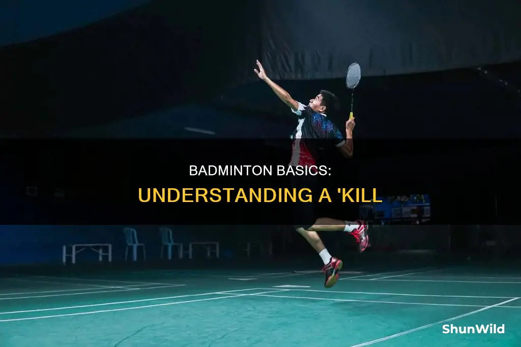 what is a kill in badminton