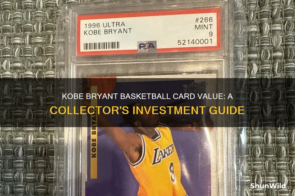 what is a kobe bryant basketball card worth