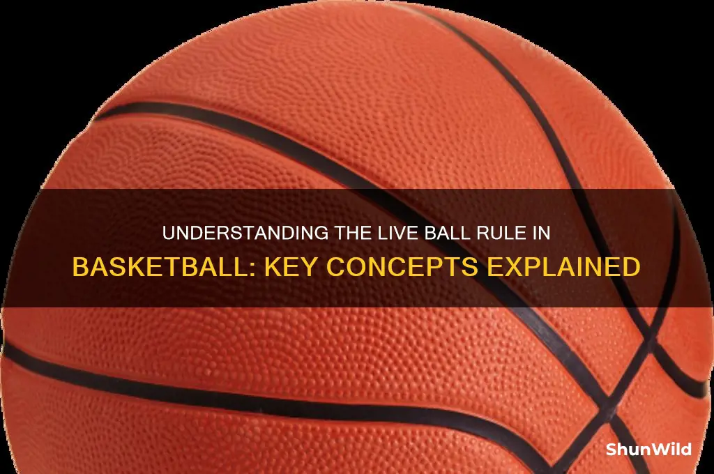 what is a live ball in basketball