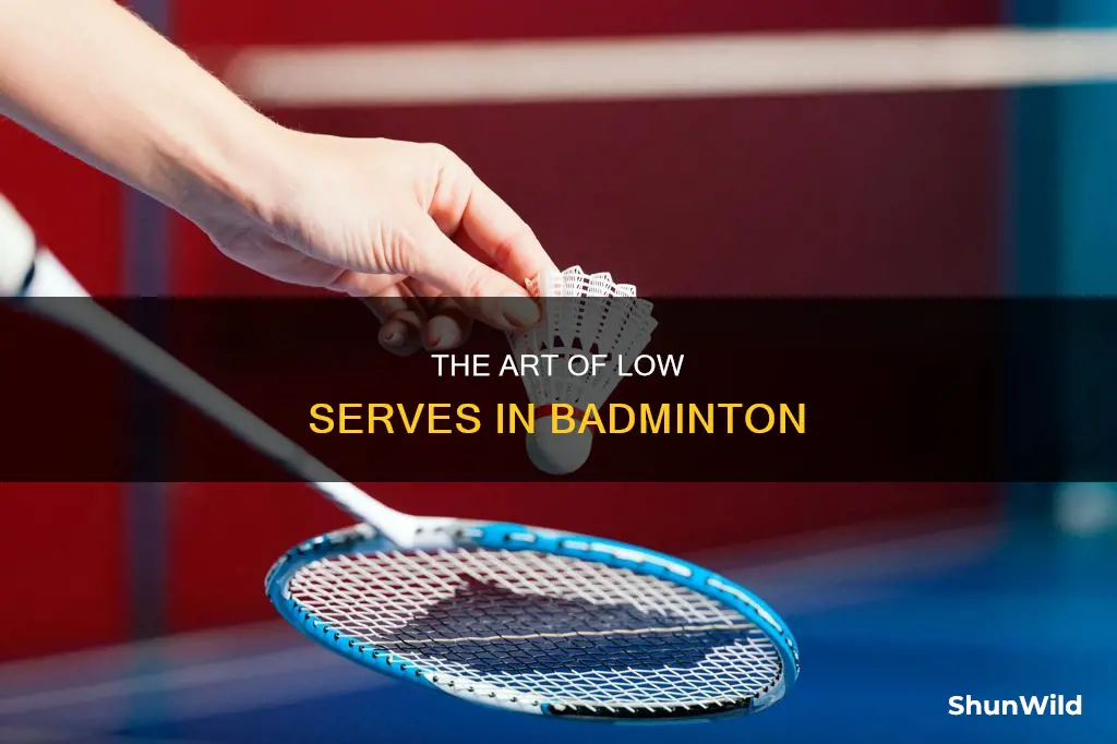 what is a low serve in badminton