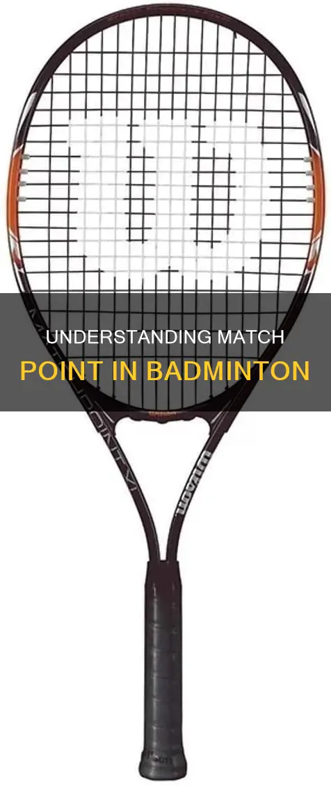 what is a match point in badminton