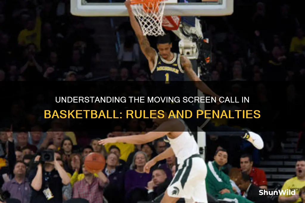 what is a moving screen call in basketball