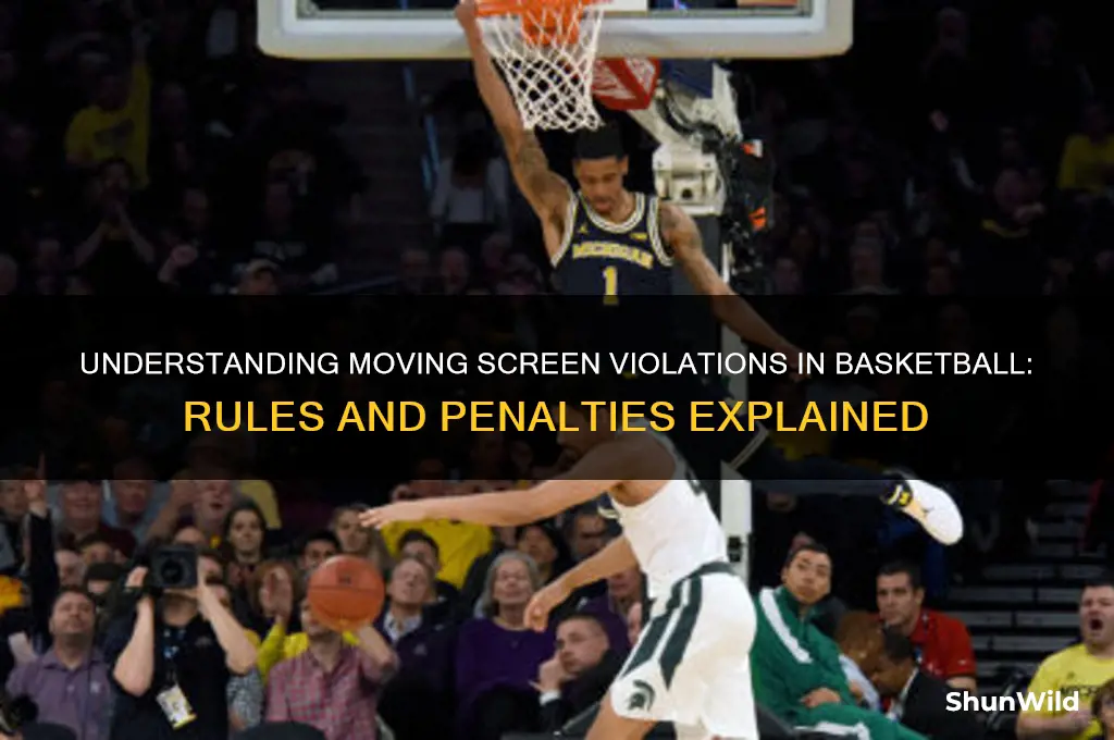 what is a moving screen violation in basketball