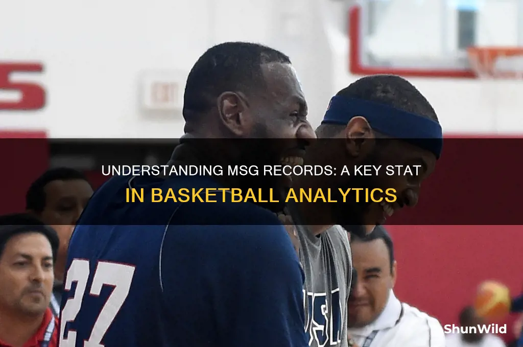 what is a msg record in basketball