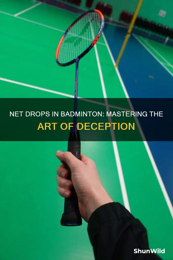 what is a net drop in badminton