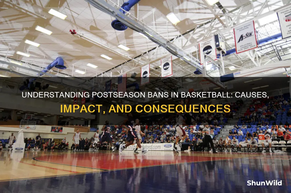 what is a postseason ban in basketball