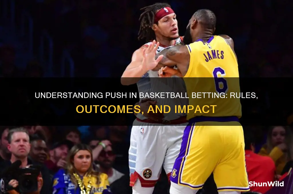 what is a push in basketball betting