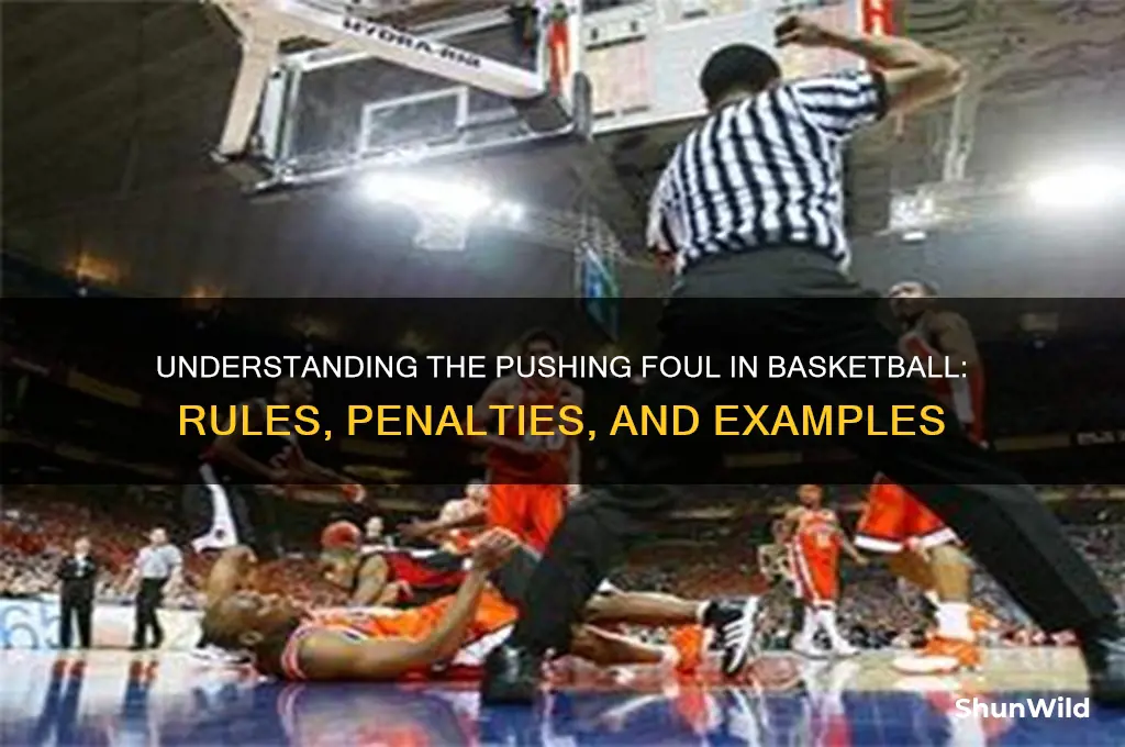 what is a pushing foul in basketball