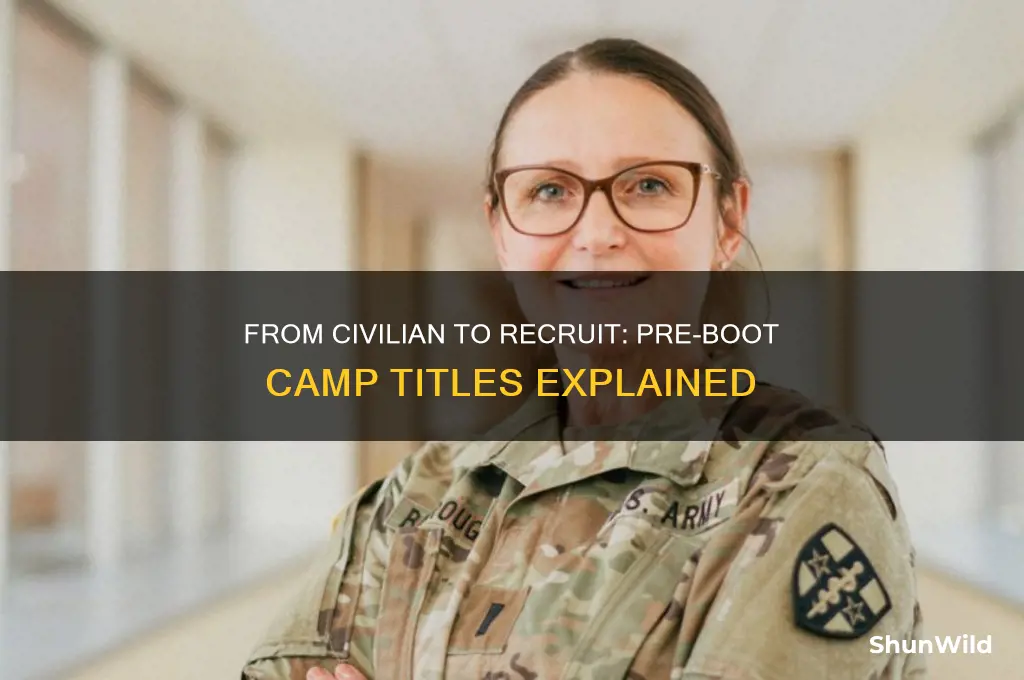 what is a recruit called before boot camp