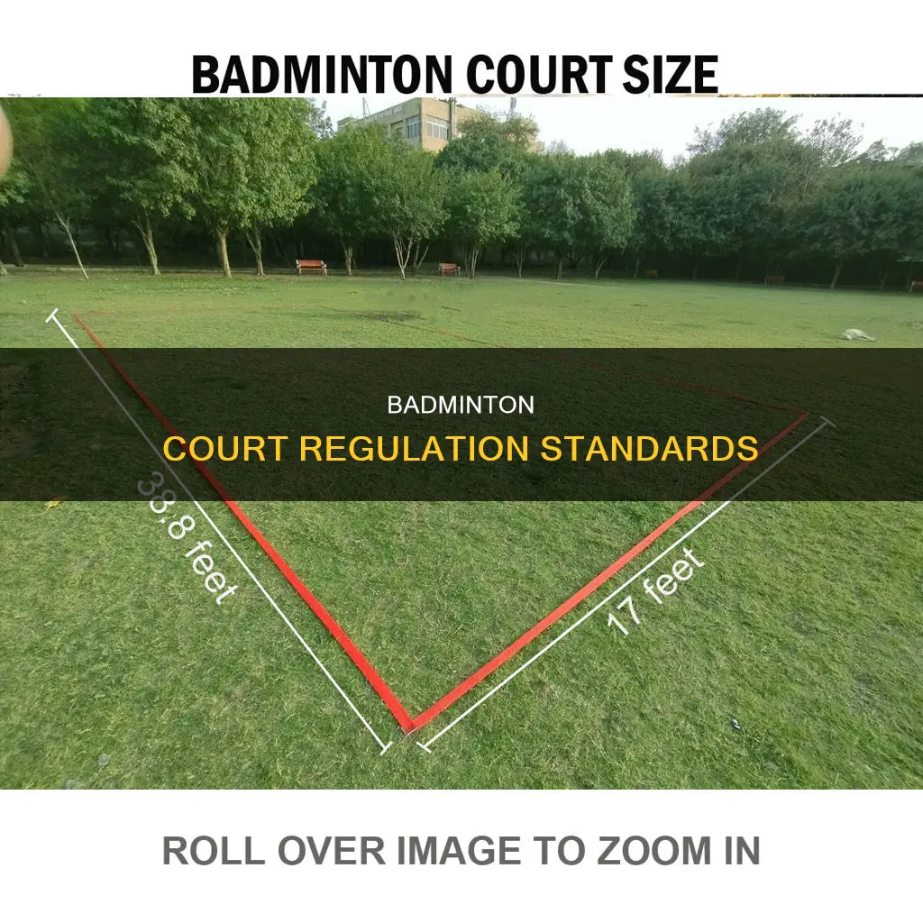 what is a regulation badminton court