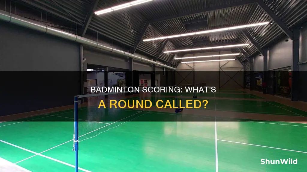 what is a round of badminton called