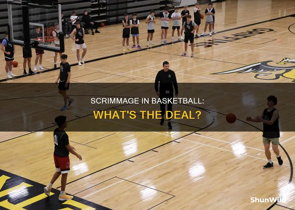 what is a scrimmage in basketball