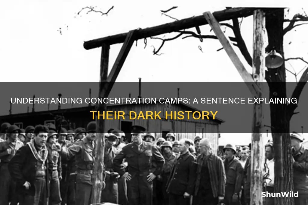 what is a sentence using concentration camps
