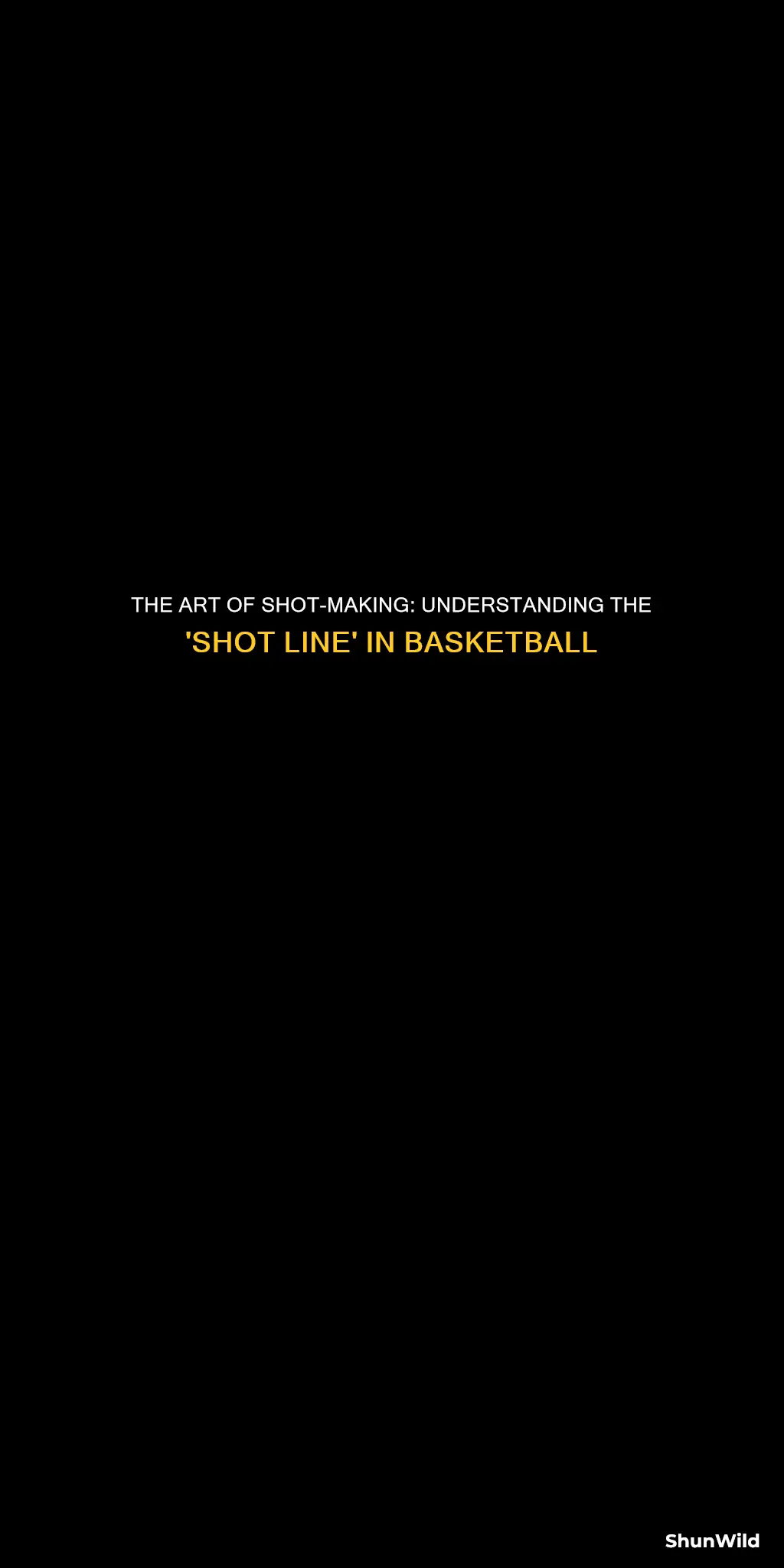 what is a shot line in basketball