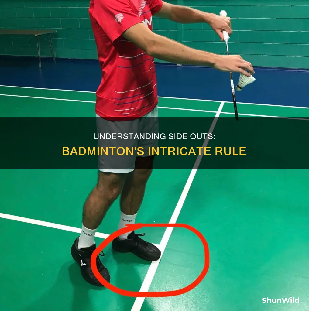 what is a side out in badminton