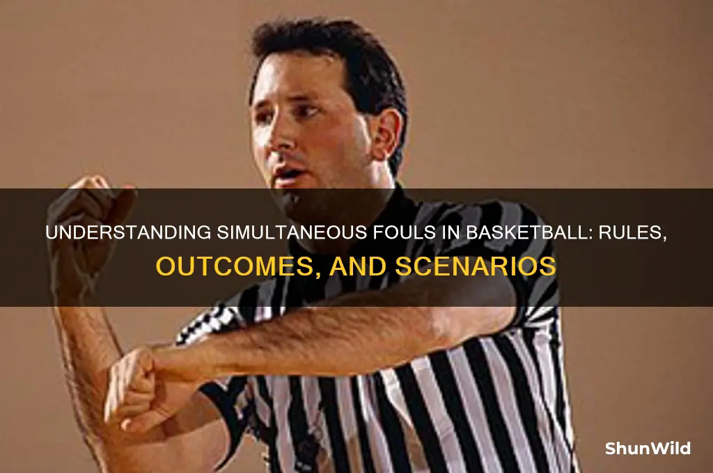 what is a simultaneous foul in basketball