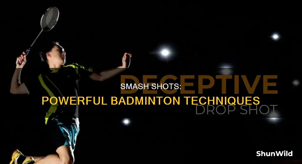 what is a smash shot in badminton